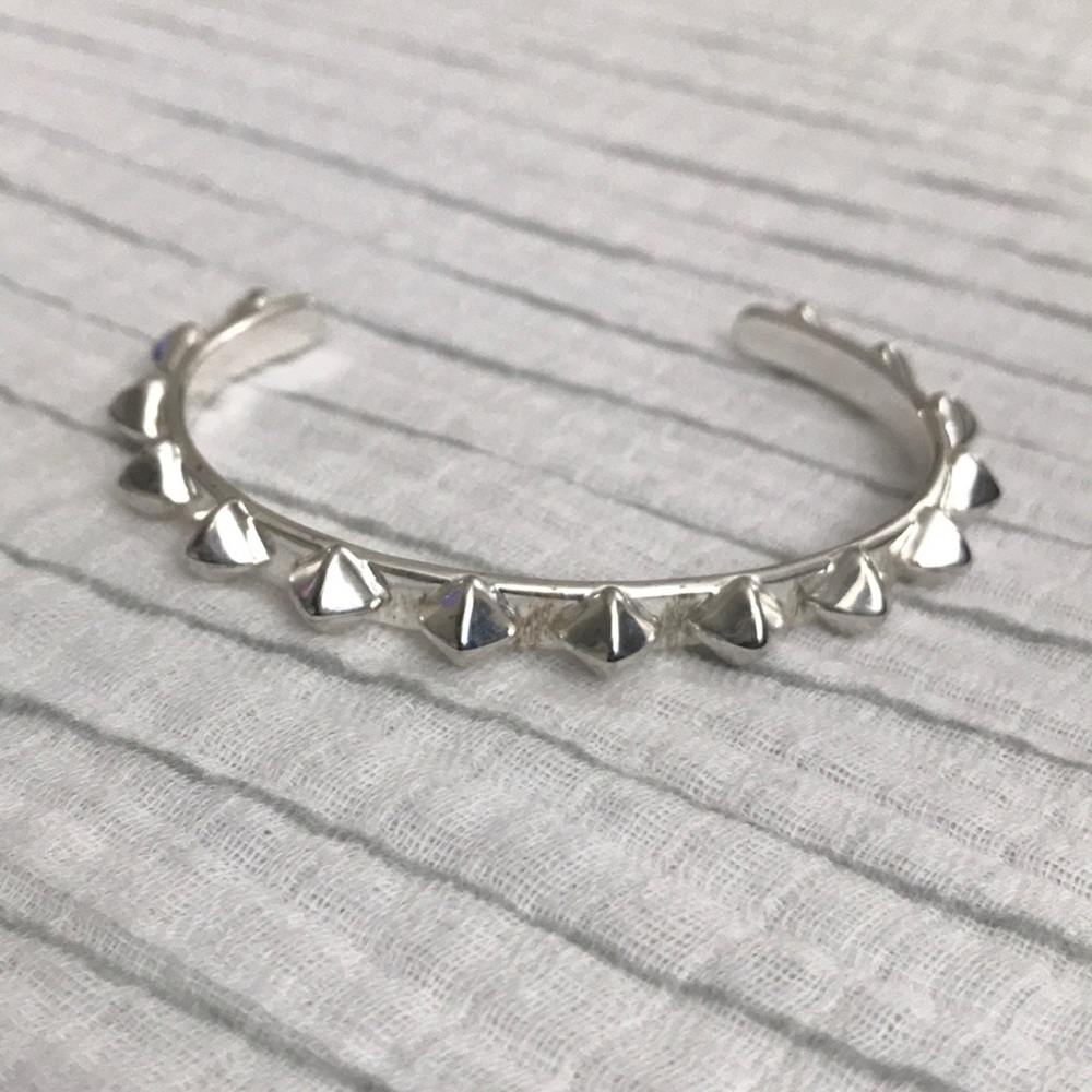 Studded silver bracelet